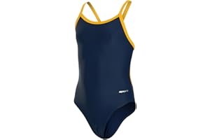 Sporti Thin Strap Girls' Athletic One-Piece Swimsuit – Competitive Bathing Suit, Chlorine Resistant for Youth Swimmers