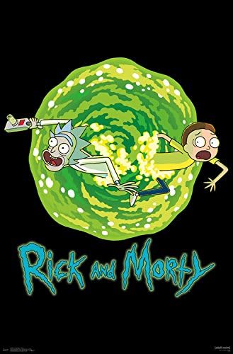 Amazon Com Trends International Rick And Morty Portal Prints