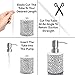 Stainless Steel Liquid Soap and Lotion Dispenser Pumps Replacement for Bottles (3pcs)