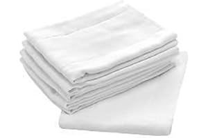 BON BONITO High Absorbency, Birdseye Diapers and Burp Cloth, Hypoallergenic, Soft and Safe On All Skins (6 Pack)