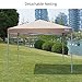 Quictent Upgraded Ez Pop up Canopy with Netting Screen House Tent Mesh Side Wall Roller Bag-3 Colors 4 Sizes (Tan-Upgraded, 10x10)