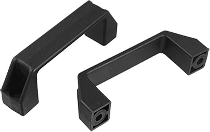 Aexit 2 piezas de sección rectangular, gabinete de plástico negro