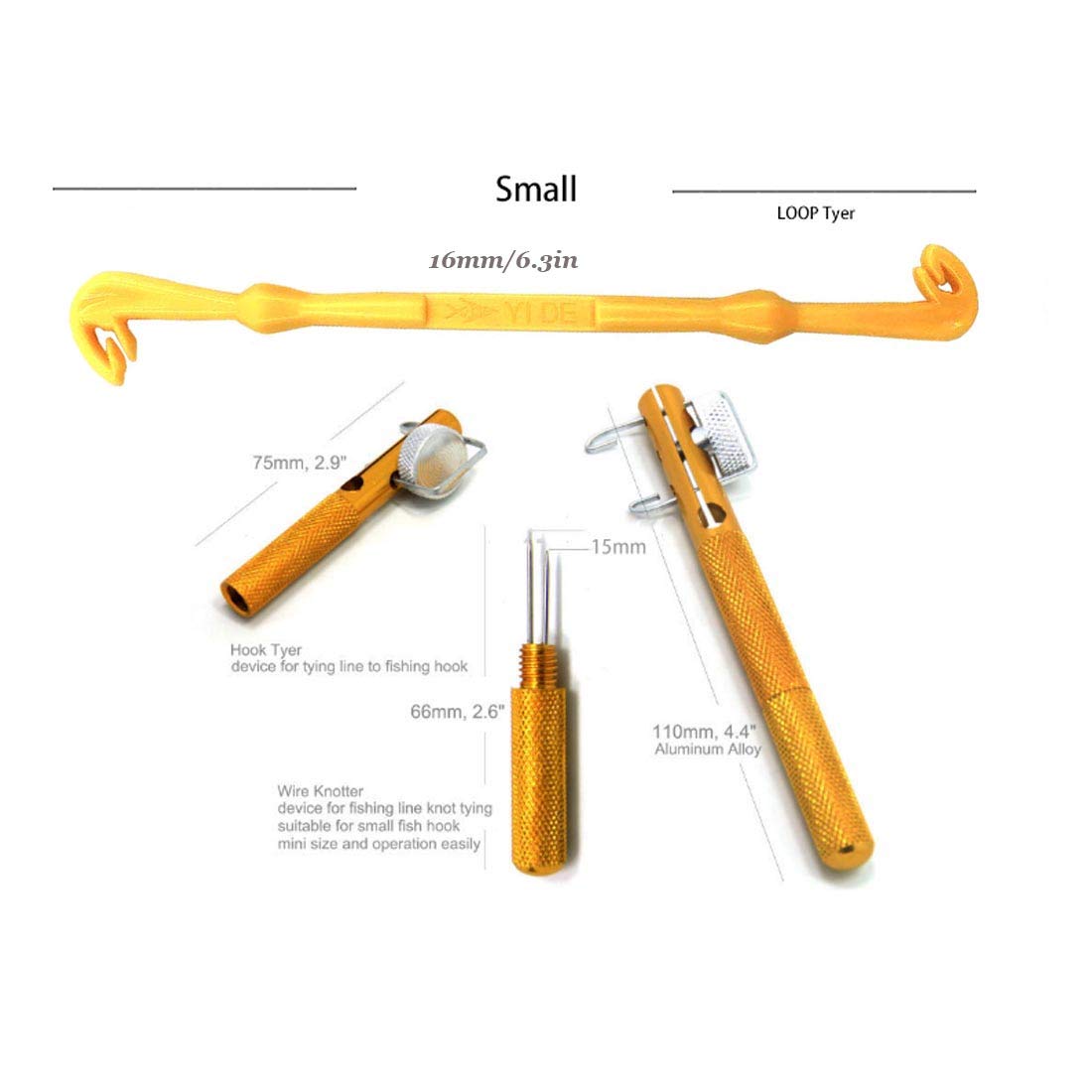 knot tying tool for fishing line