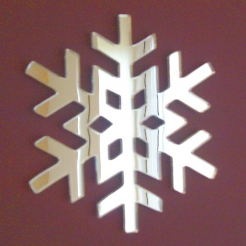 Super Cool Creations Snowflake Crystal Mirror 35cm x 35cm