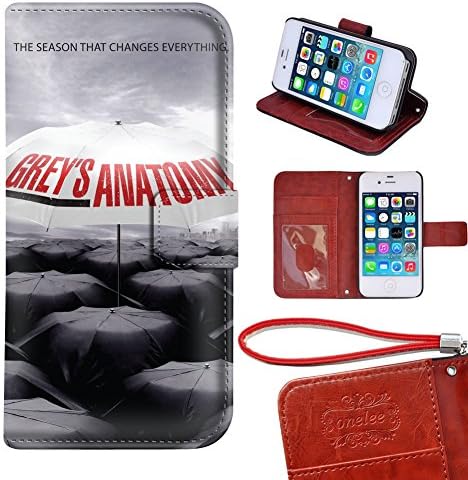 iPod touch 4 Wallet Case, Customized Grey's Anatomy Premium PU Leather Case for iPod touch 4 with Card Slots