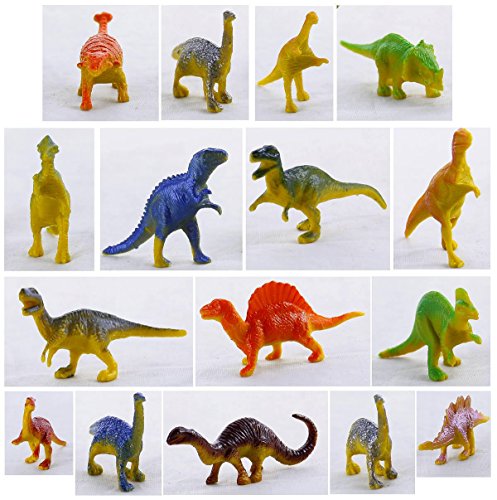 Jungle Animals Figures,Dinosaur Figures,Ocean Sea Animals Figure, 60 Piece Vinyl Plastic Mini Realistic Under Animals Party Favors Party Bag Filler Best Gift Set - Thumbnail 5