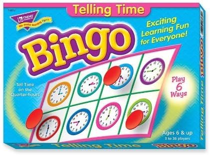 Trend TEP-6072 Telling Time Bingo Game - Language