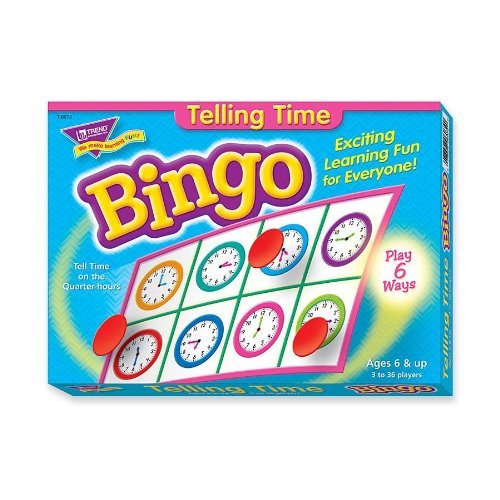 Trend TEP-6072 Telling Time Bingo Game - Language