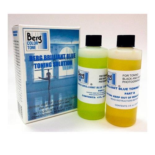 Berg Color-Tone, Brilliant Blue Toner for Black & White Prints, Makes 1 Gallon, #BCT-BB128