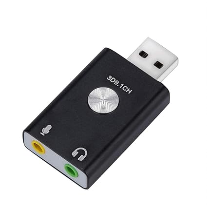  Ikevan 1 X Usb Sound Card External Audio Adapter