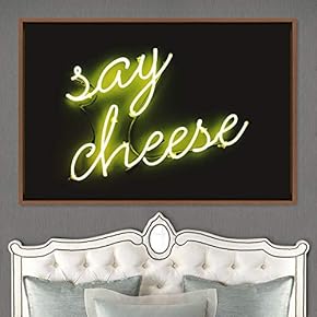 signwin Framed Canvas Wall Art Illuminated Words 3D...