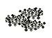 CRAFTMEMORE 4MM Hole 100PCS Grommets Eyelets for Shoes, Bead Cores, Clothes, Leather, Canvas (Gunmetal)