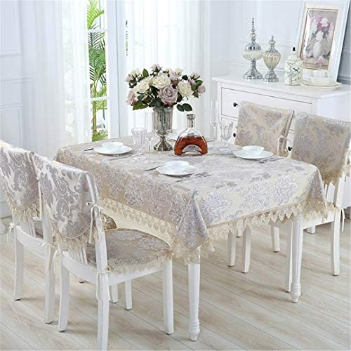 BAHDLES New Flowers European Jacquard Table Cloth Lace Tablecloth Table Runner Wedding Decor Chair Cushion Table Cover Dustproof Cloth 45x45cm whole pillow