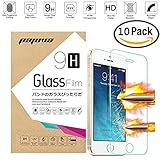 iPhone SE Screen Protector, Pajuva 9H Tempered Glass Screen Protector for iPhone SE 5S 5C 5 (10 Pack Screen Protector)