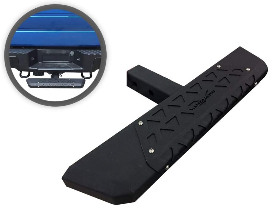 Vanguard 18 Black Stainless Steel Hitch Step Double Layer for 2 Receiver