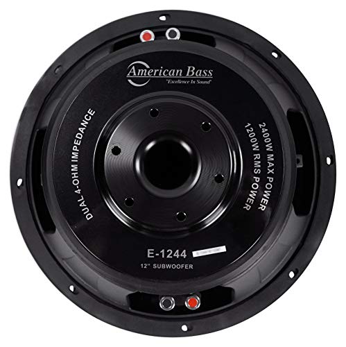 (2) American Bass ELITE-1244 2400w 12" Competition Car Subwoofers 3" Voice Coils - Thumbnail 5
