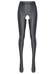 TiaoBug Womens Glossy Oil Yoga Pants Tights