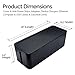 GoStar Cable Organizer Box - Large Black Cord Management Storage Container with Non-Slip Pads - Cover & Hide Power Strips, Adapters, Device Chargers, Ethernet, Computer & USB Cables & Electrical Cords