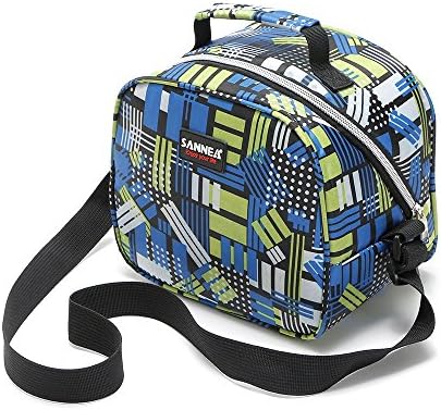 Insulated Lunch Bag for Kids,children,boys,girls; School,Sports,Picnic; With ajustable strap and Stain Resistant Oxford Fabric(Green)