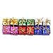 UINKE Assorted Colors Miniature Gift Boxes Shiny Foil Colorful Square Small Boxes for Christmas Tree Decorations, Set of 12