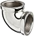 Merit Brass-C101-08 Chrome Plated Brass Pipe Fitting, 90 Degree Elbow, 1/2