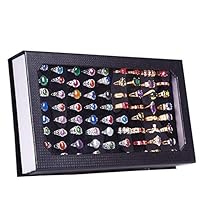 ChenyanAwesom Jewelry Box Small Rings Box Organizer 72-Slot Classic Jewelry Display Trval Case Black Suitable for All Women Women