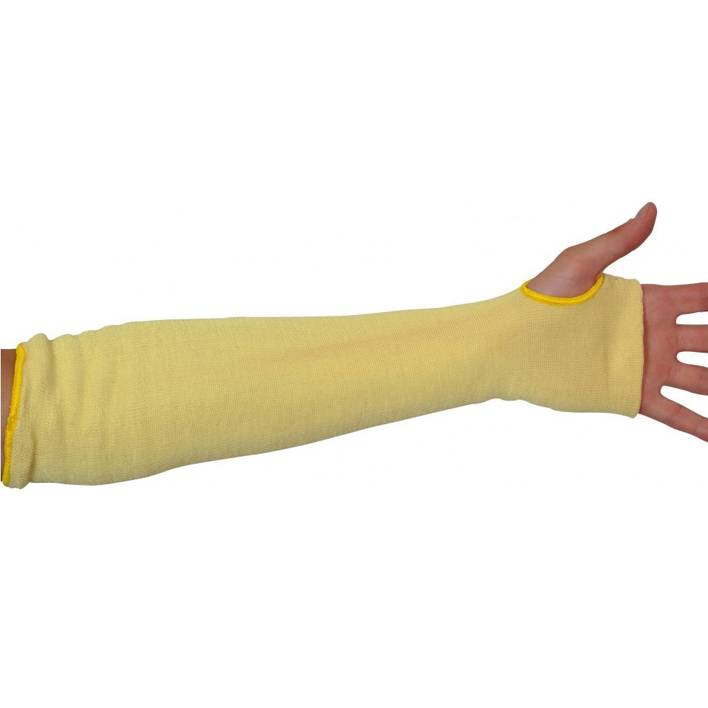 Ultimate Industrial KKSL-18 KKSL Kevlar Cut Resistant Sleeve Single Sleeve, 18 Inches, Yellow