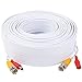 BNC Video Power Cable 100 Feet Pre-Made All-in-One Video Security Camera Cable Wire with Two Connectors for CCTV DVR Surveillance System