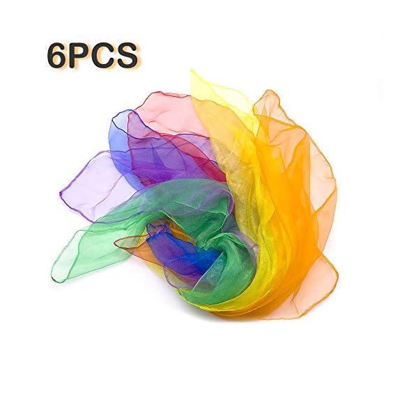 Lifreer-6-PCS-Belly-Dance-Scarves-Square-Dance-Juggling-Scarf-Multi-Color-Silk-like-Scarves-Baby-Sensory-Toys-Rhythm-Band-60-x-60cm Lifreer 6 PCS Belly Dance Scarves Square Dance Juggling Scarf Multi-Color Silk-like Scarves Baby Sensory Toys Rhythm…