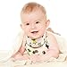 Little Dimsum Baby Bandana Drool Bib for Christmas Baby Bibs Boys & Girls Super Absorbent 100% Organic Cotton Baby Bandana Baby Gift Set for Teething Drooling(Christmas 4-Piece Bib