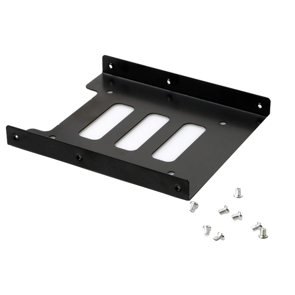 Wacnune 2.5 to 3.5 Inch Hard Drive Mounting Kit - Internal HDD Adapter Frame & Converter Bracket - Universal Bay Adapter for 2.5" SSD and 3.5" HDD - DIY Computer Hardware