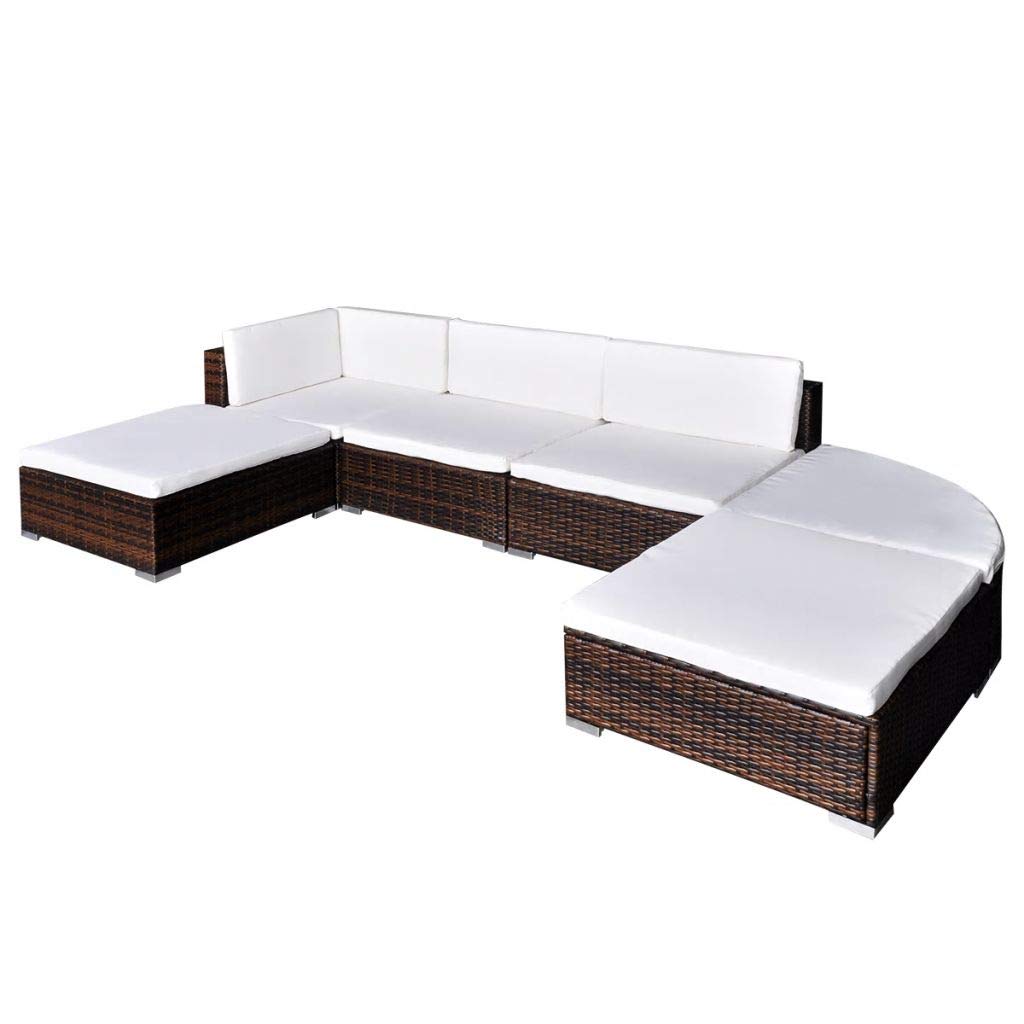 Tidyard Conjunto Muebles de Jardín 16 Piezas,Sofa Exterior para ...