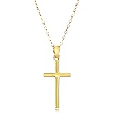 925 Sterling Silver Cross Necklace for Women, Gold Cross Necklaces for Women , Minimalist Dainty Small Cross Pendant with Adjustable Chain, Hypoallergenic Christian Faith Jewelry Valentines Day Gifts for Her