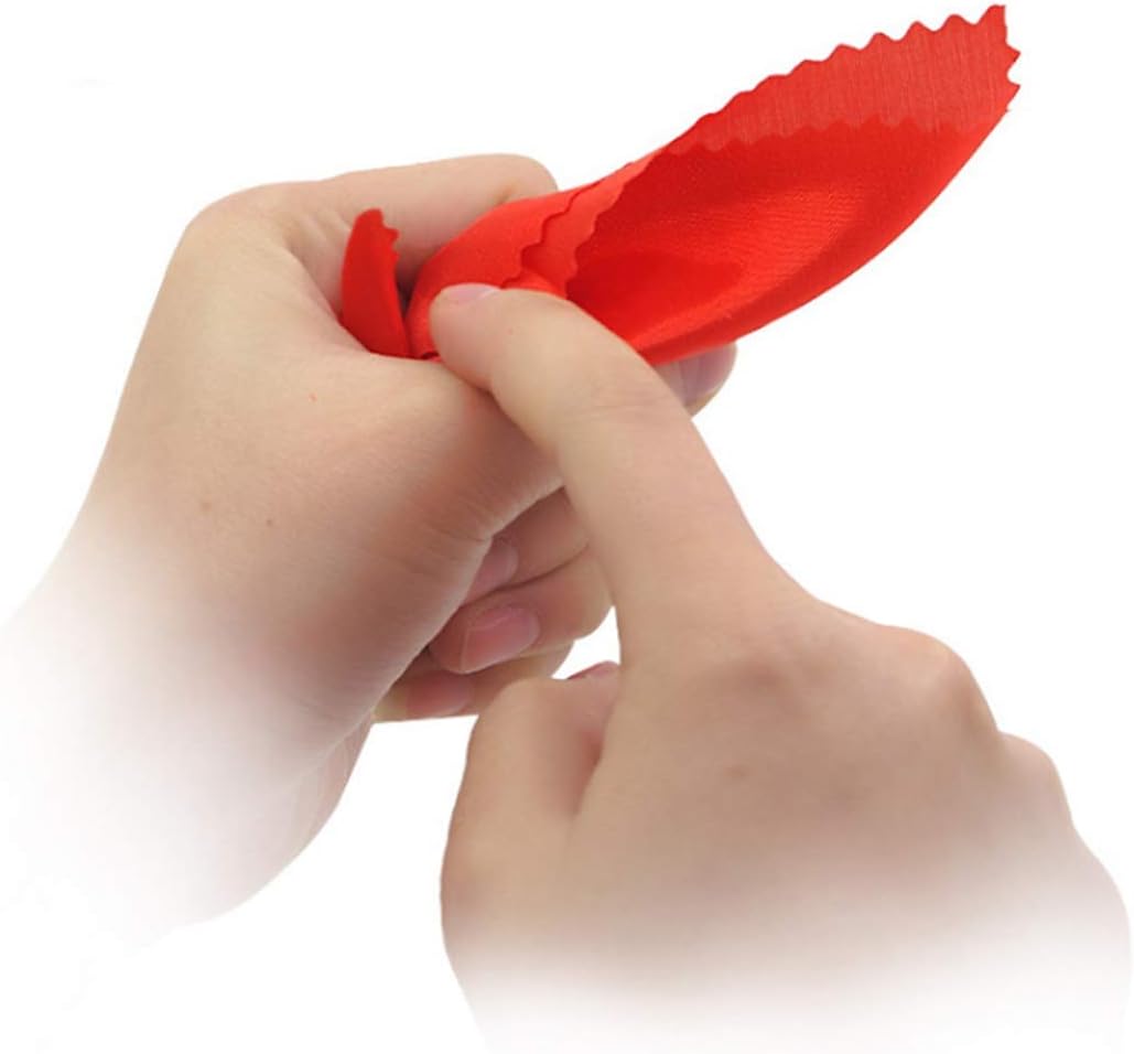 Amazon Com Wsnming 5 Sets Disappearing Silk Fake Thumb Tip Magic Trick Reality Magician Finger Thumb Tip With Red Silk Magic Props Toys Games