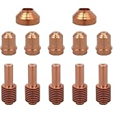 ACCEPTIN 420117 Nozzles 5pcs &amp; 420120 Electrodes 5pcs &amp; 420115 Shields 2pcs Fit 30XP Cutting Torch Plasma Consumables