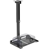 WALI Universal Projector Ceiling Wall Mount with Hidden Cable Management | Height Adjustable Projector Bracket , Wall Mount Holder for Projectors, 13.7" x 8.6" Platform, Fits 22 lbs (PM-005-B), Black