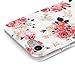iPhone 7 Case (4.7 Inch) - Mavis's Diary Pink Flowers Peony Floral Pastoral Spring Design Flexible Slim Soft TPU Rubber Case Ultra Thin Shockproof Anti-fade Scratchproof Protective Cover for iPhone 7