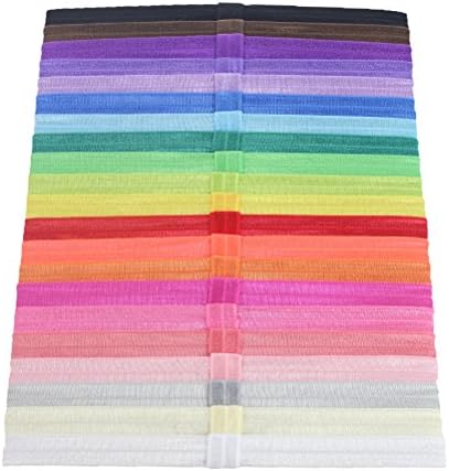 21PCS/SET baby girl 5/8 Inch Interchangeable Stretch Elastic Headbands (MIX COLOR)