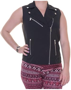 Calvin Klein Women's Vest Sleeveless Multi-Zip Size S