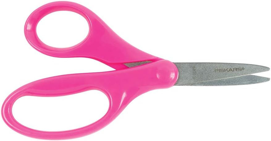 Fiskars Kids Classic Pointed Tip Scissors, 5-Inch, Assorted Colors