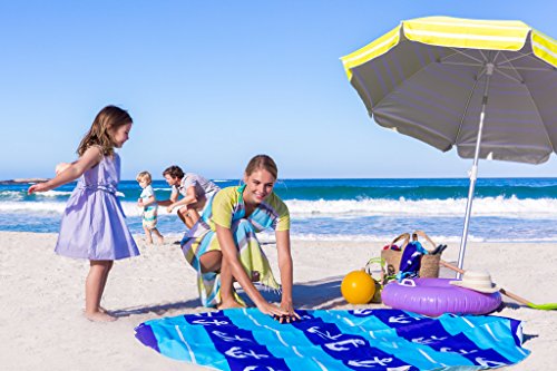 EverEarth E Lite Waterproof Beach Blanket & Kiddie Pool, Blue