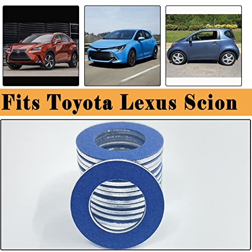 12 Packs 9043012031 Toyota Oil Drain Plug Gaskets Compatible with