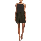 Michael Stars Womens Halter Shift Dress, Black