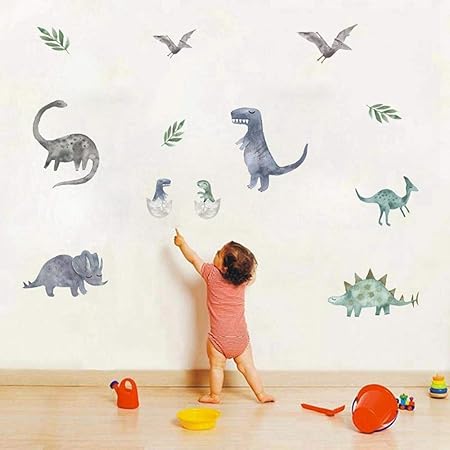 Decalmile Stickers Muraux Enfant Dinosaure Jungle Animaux Et Arbre Amovible Autocollant Decoration Murale Pour Chambre Enfants Bebe Pepiniere Ameublement Et Decoration Cuisine Maison Safeguardsoftwash Com