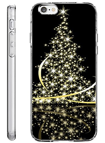 iPhone 6 Plus Back Cover Protector Case 5.5 Inch Sparkle Christmas Tree