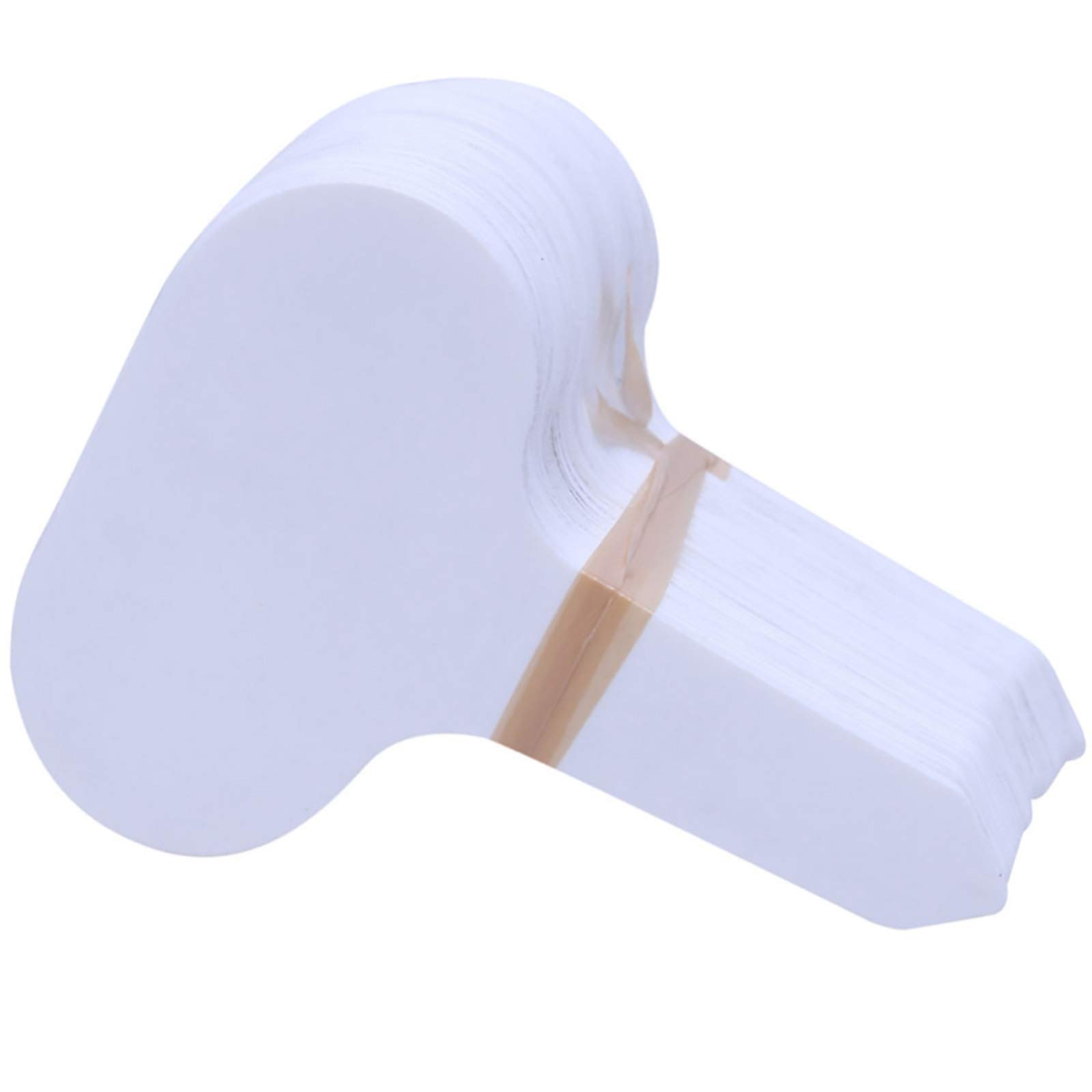BESSEEK Plant T-Type Tags, 100 Pcs White 1.97" x 2.76" inch（5 x 7 cm Plastic Waterproof Plant Nursery Flower Garden Re-Usable Labels Markers Greenhouse Dome Orchard Pot Stakes