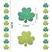 Comken 8 Pack Glitter Shamrock Hanging Garland Decorations - No DIY Needed - St. Patrick's Day Hanging Shamrock Clover Decorations - Lucky Irish Party Supplies Decorations