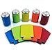 Beer Can and Bottle Insulators, Reversible Premium Neoprene Collapsible Coolers, Assorted Set of 10 Party Pack