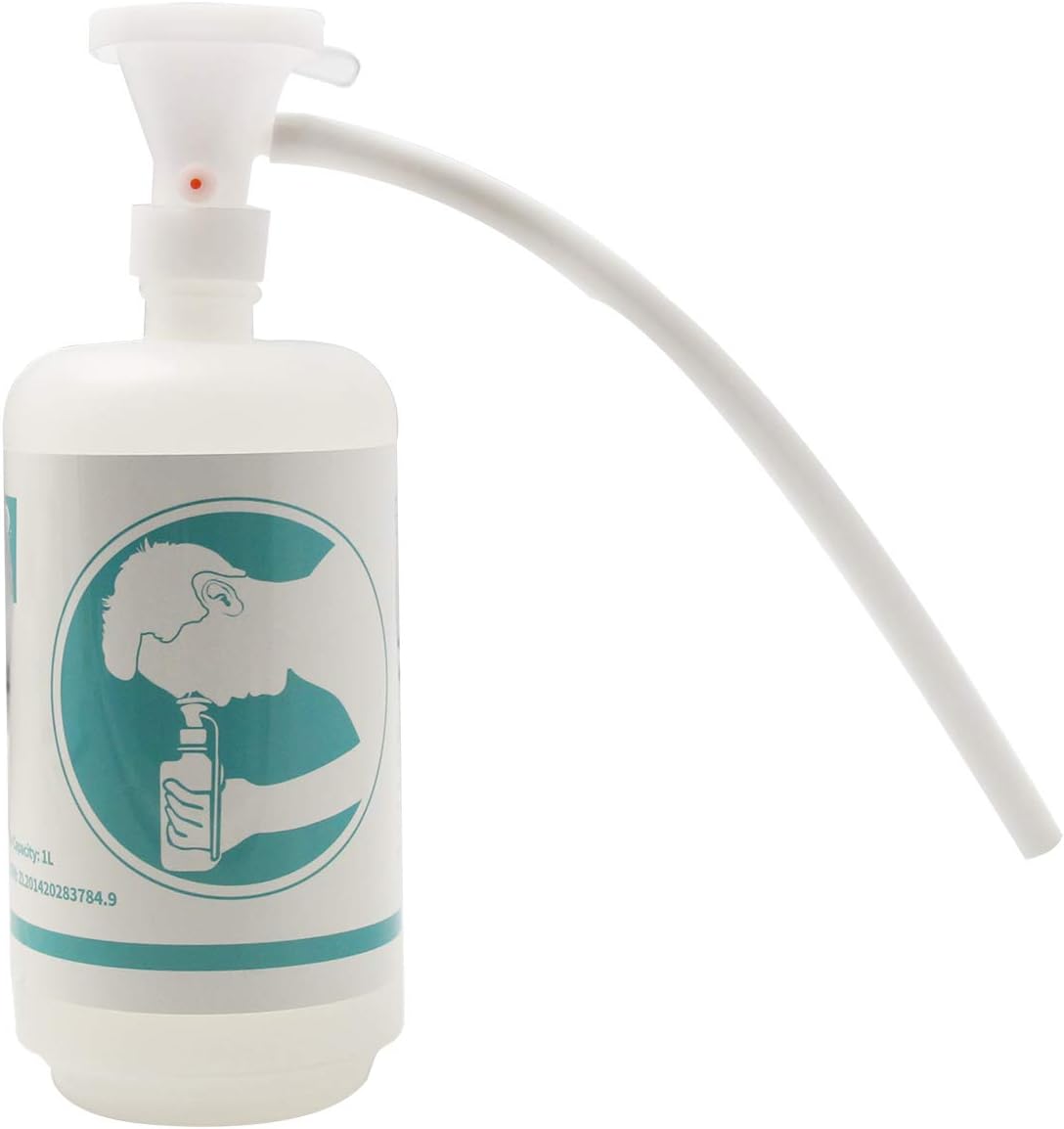 CGOLDENWALL Plastic Wall Mounted Emergency Eyewash Station Portable Eye Washer Laboratory Portable Eye Wash Skin Wash Shower Face Shower Plastic Double 1L Empty Bottle - - 