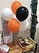 LeeSky 30Pcs Halloween Balloons & 12Pcs Confetti Balloons - Orange & Black - Halloween Party Decorations, Arch Kit, Baby Shower Decor